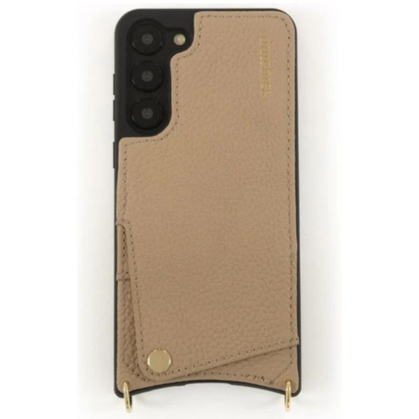 Dutchies Backcover met pashouder Samsung Galaxy S24 Ultra - Telefoonkoord niet inbegrepen - Beige