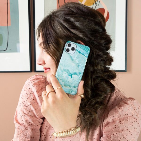 Selencia Maya Fashion Backcover iPhone 11- Agate Turquoise