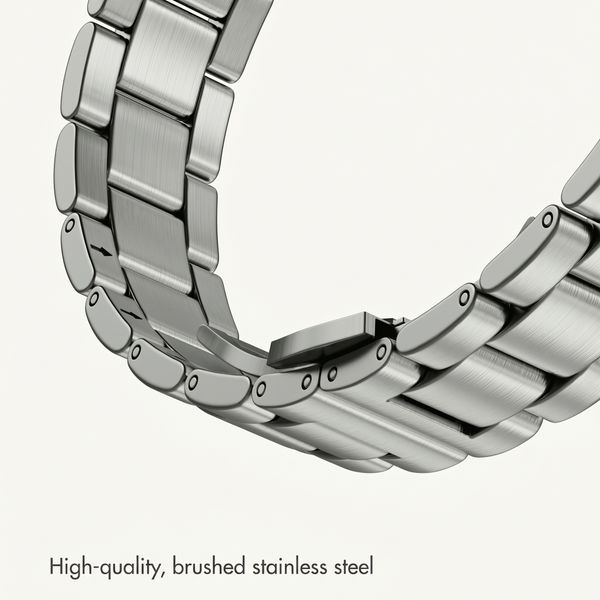 Selencia Slim Steel Link Band Apple Watch | 38/40/41/42 mm - Silver