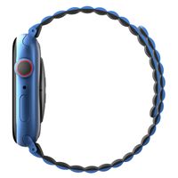 Uniq Revix dubbelzijdig bandje Apple Watch Series 1 t/m 9 / SE (38/40/41 mm) | Series 10 / 11 (42 mm) - Caspian (Blue/Black)
