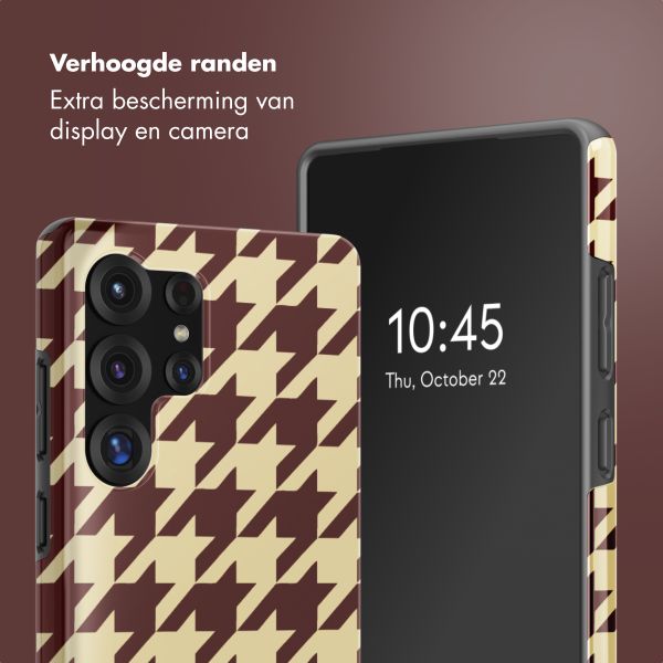 Selencia Vivid Backcover Samsung Galaxy S25 Ultra - Pied-de-Poule