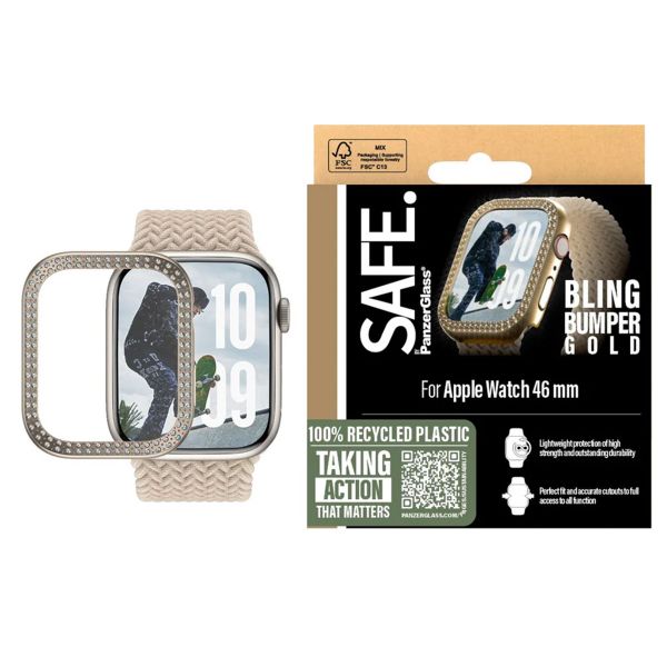 PanzerGlass Bling Bumper Apple Watch Series 10 / 11 - 46 mm - Gold
