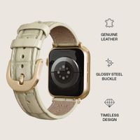 Burga Genuine Leather Band Apple Watch | 38/40/41/42 mm - Buttermelt / Gold