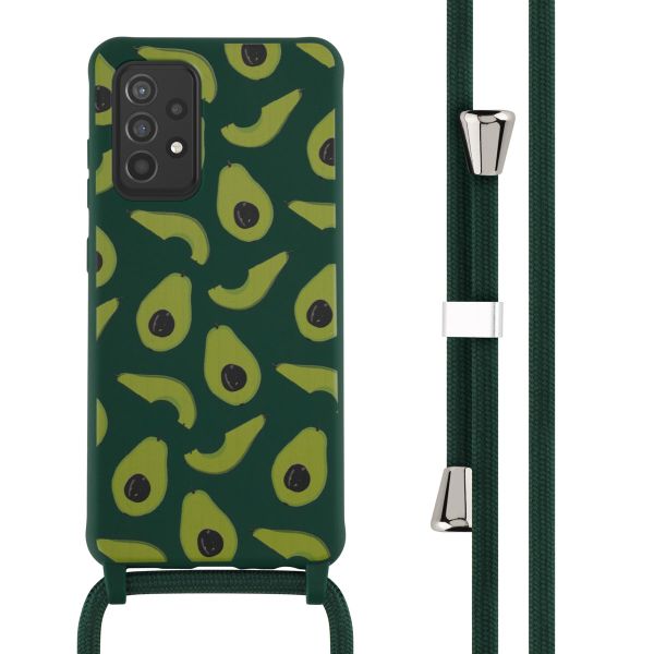 imoshion Siliconen design hoesje met koord Samsung Galaxy A52(s) (5G/4G) - Avocado Green