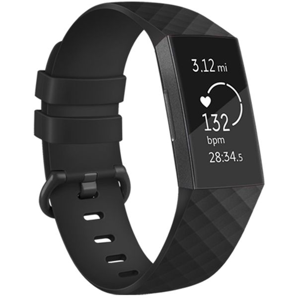 imoshion Siliconen bandje Fitbit Charge 3 / 4 - Zwart