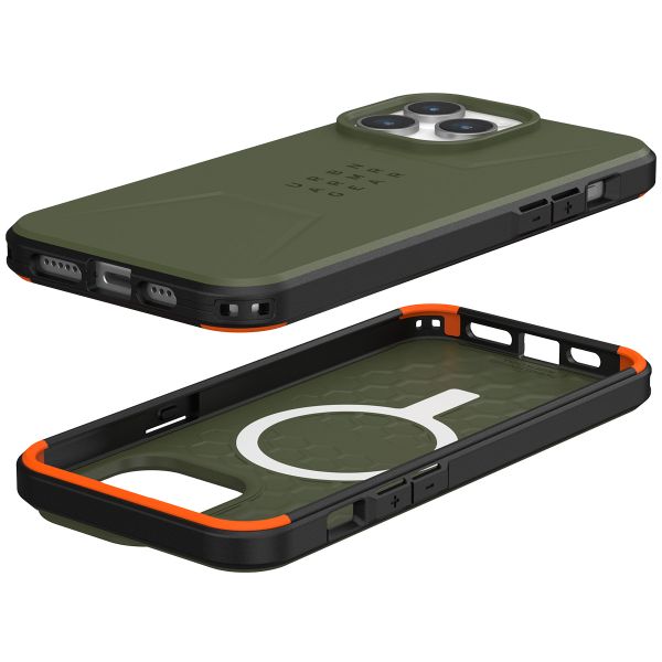 UAG Civilian Backcover MagSafe iPhone 15 Pro Max - Olive Drab