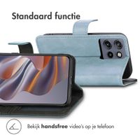 imoshion Luxe Bookcase Motorola Edge 60 Neo - Lichtblauw