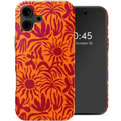 Selencia Vivid Tough Backcover met MagSafe iPhone 16 - Tropical Vibes Apricot