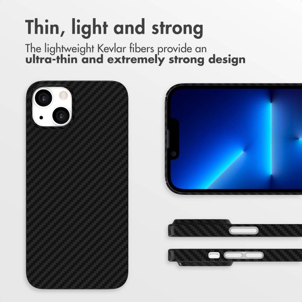 Accezz MagSafe Kevlar® Back Cover Apple iPhone 13 - Black