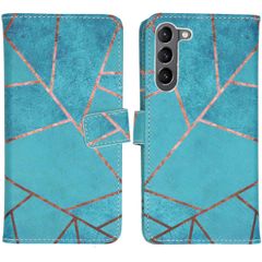 imoshion Design Softcase Bookcase Samsung Galaxy S23 Plus - Blue Graphic