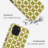 Selencia Vivid Backcover met MagSafe Apple iPhone 15 - Check This Olive