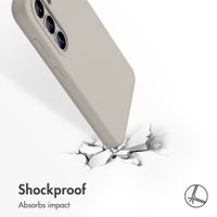 Accezz Liquid Silicone Back Cover with MagSafe Samsung Galaxy S26 - Stone