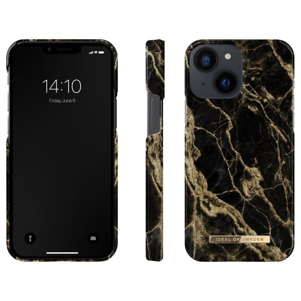iDeal of Sweden Fashion Backcover Apple iPhone 13 Mini - Golden Smoke Marble