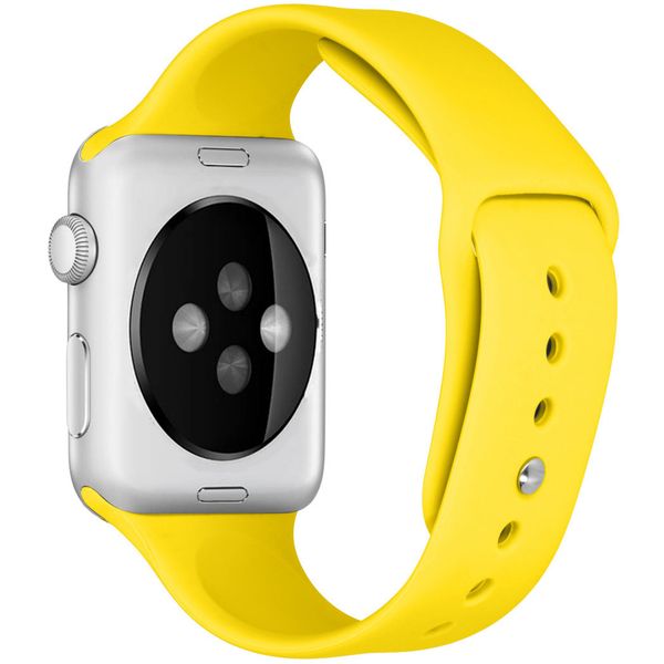 imoshion Siliconen bandje Apple Watch Series 1 t/m 10 / SE / Ultra (2) (44/45/46/49 mm) - Geel