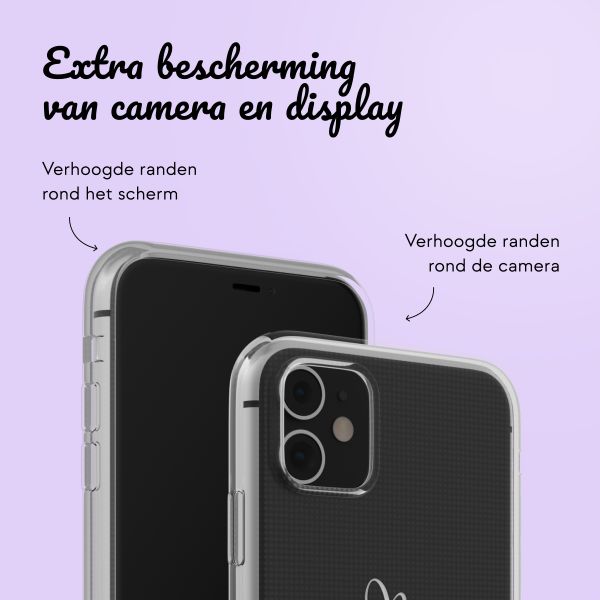 Hoesje met eigen foto en/of tekst Apple iPhone 11 - Sierlijk hartje