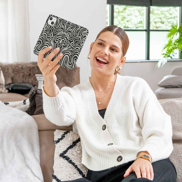 imoshion Design Bookcase Samsung Galaxy S10e - Black And White