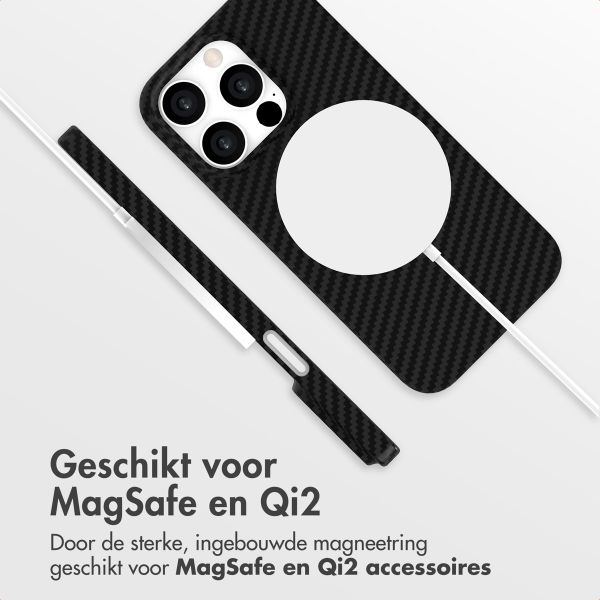 Accezz MagSafe Kevlar Backcover Apple iPhone 15 Pro - Zwart