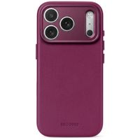 Decoded Leather Backcover MagSafe Apple iPhone 18 Pro Max / 17 Pro Max - Aubergine