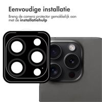 imoshion 2 Pack Camera lens protector Apple iPhone 15 Pro / 15 Pro Max - Black Titanium