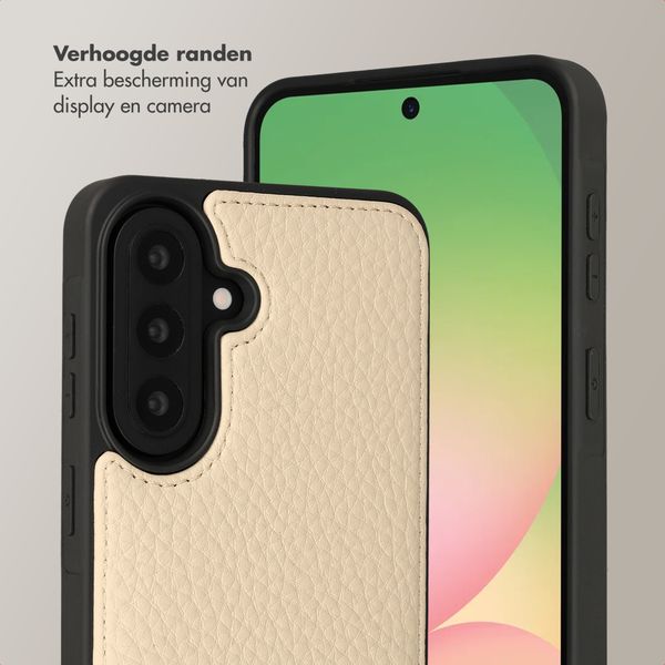 Selencia Nova Telefoonhoes met Koord en Pashouder Samsung Galaxy A57 (5G) - Beige