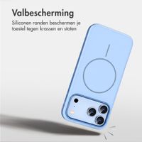 imoshion Color Backcover met Thin MagSafe Ring Apple iPhone 18 Pro / 17 Pro - Lichtblauw