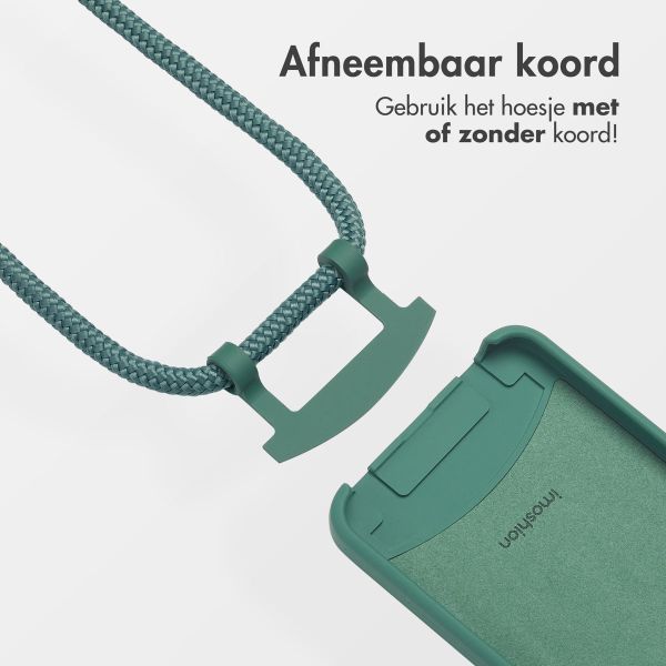 imoshion Color Backcover met afneembaar koord MagSafe Apple iPhone 16e - Donkergroen