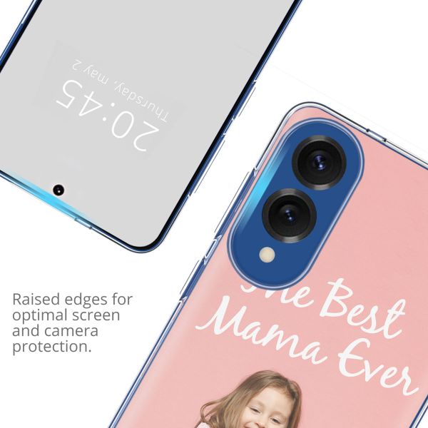 Ontwerp je eigen gel hoesje Samsung Galaxy S25 Edge - Transparant