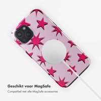 Selencia Vivid Backcover met MagSafe Apple iPhone 15 - Stars Rubine Red Light Pink
