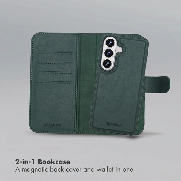 Selencia Olyn Detachable Bookcase with MagSafe Samsung Galaxy S26 - Green