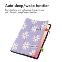 imoshion Design Trifold Bookcase Samsung Galaxy Tab S11 Ultra - Flowers Distance