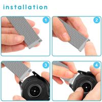 imoshion Milanees magnetisch bandje Samsung Galaxy Watch 4 / 5 / 6 / 7 / FE (20 mm) - Zilver