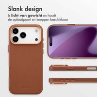 Accezz MagSafe Leather Backcover Apple iPhone 17 Pro Max - Sienna Brown