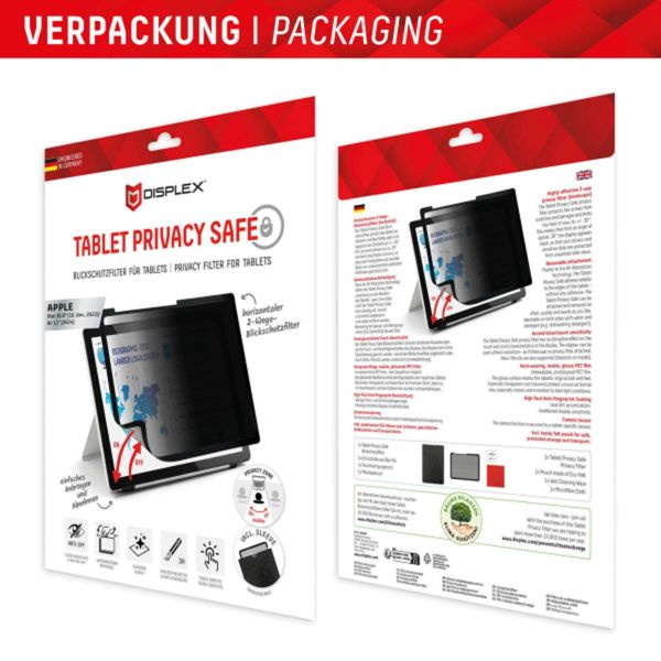 Displex Privacy Screenprotector Apple iPad Pro 11 (2025) M5 / (2024) M4