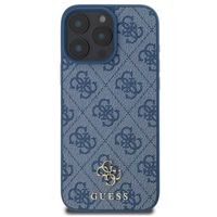Guess 4G Metal Logo Backcover MagSafe Apple iPhone 16 Pro Max - Blauw