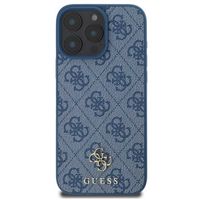 Guess 4G Metal Logo Backcover MagSafe iPhone 16 Pro Max - Blauw