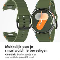 imoshion Wave Siliconenband Samsung Galaxy Watch 4 / 5 / 6 / 7 / FE (20 mm) - Donkergroen