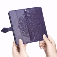 imoshion Mandala Bookcase Samsung Galaxy A12 - Paars