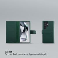 Selencia Olyn Uitneembare Bookcase met MagSafe Samsung Galaxy S24 Ultra - Groen