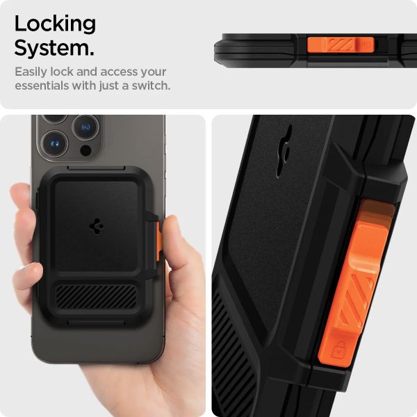 Spigen MagSafe Cardholder Lock Fit - Black