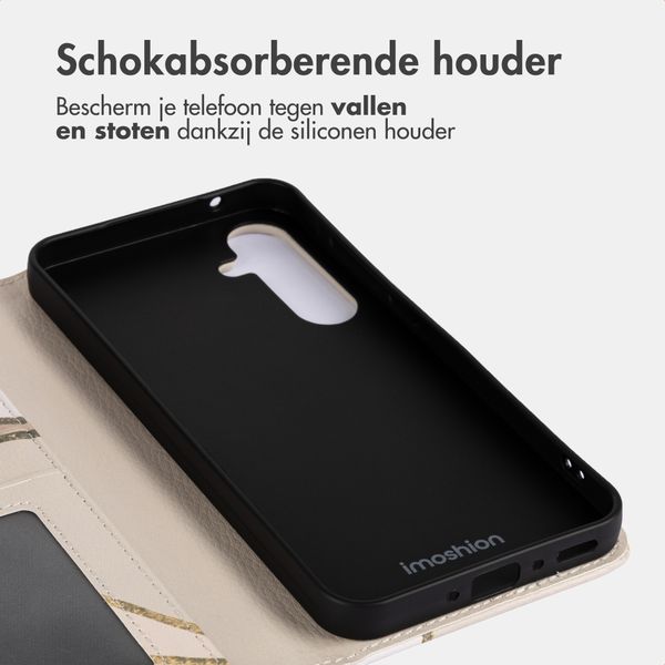 imoshion Design Bookcase Samsung Galaxy A35 - Beige Graphic