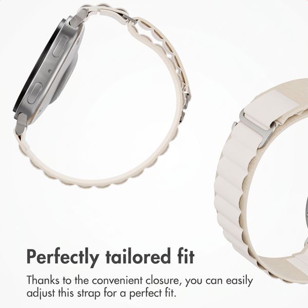 Accezz Nylon Alpine Band Samsung Galaxy Watch 9 (40/44mm) / Watch 8 (40/44mm) / Classic (46mm) - Starlight