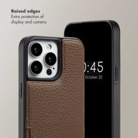Selencia Nova Phone Case with Cord and Card Holder Apple iPhone 15 Pro Max - Mocha Brown