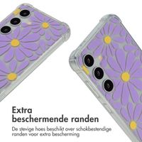imoshion Design hoesje met koord Samsung Galaxy S24 - Tropical Violet Flowers Connect