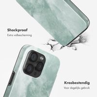 Selencia Vivid Tough Backcover met MagSafe iPhone 15 Pro - Marble Grayed Jade