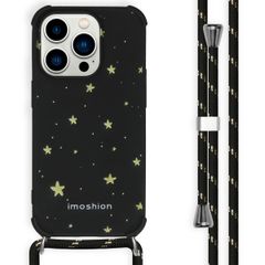 imoshion Design hoesje met koord Apple iPhone 14 Pro - Stars Gold