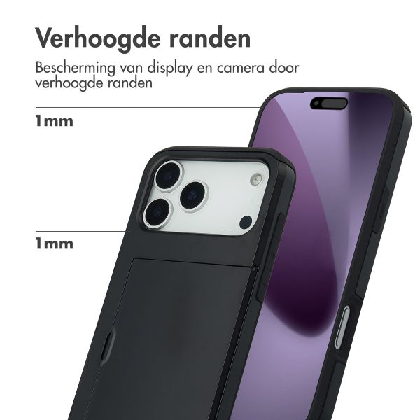 imoshion Backcover met pasjeshouder Apple iPhone 17 Pro Max - Zwart