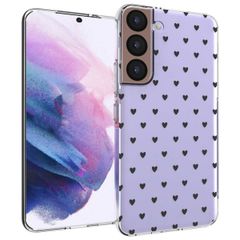 imoshion Design hoesje Samsung Galaxy S22 - Hartjes - Zwart