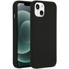 Accezz Liquid Silicone Backcover iPhone 13 Mini - Zwart