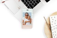 Ontwerp je eigen Compact gel bookcase hoes Samsung Galaxy S10e - Wit