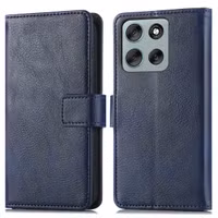 imoshion Luxe Bookcase Motorola Moto G56 - Donkerblauw